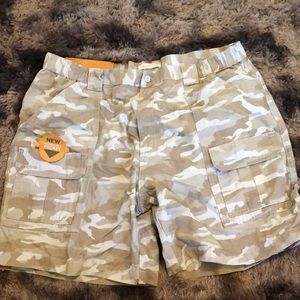 Tan Camo Savane Hiking Shorts